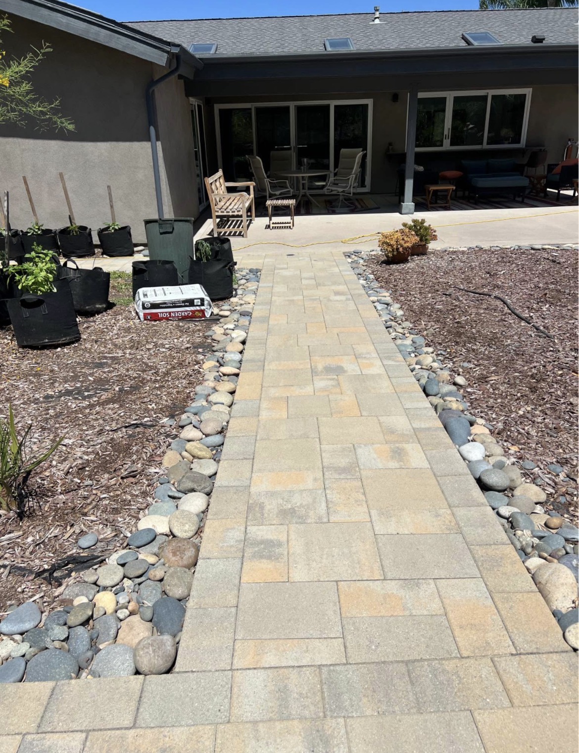 Paver walkway