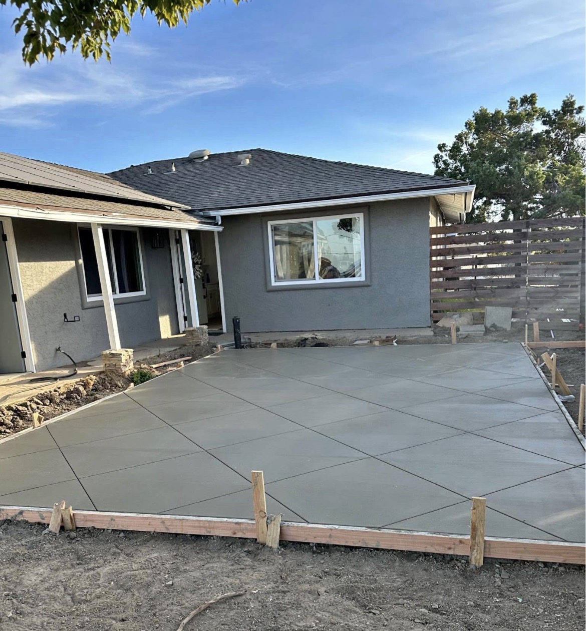 Concrete patio