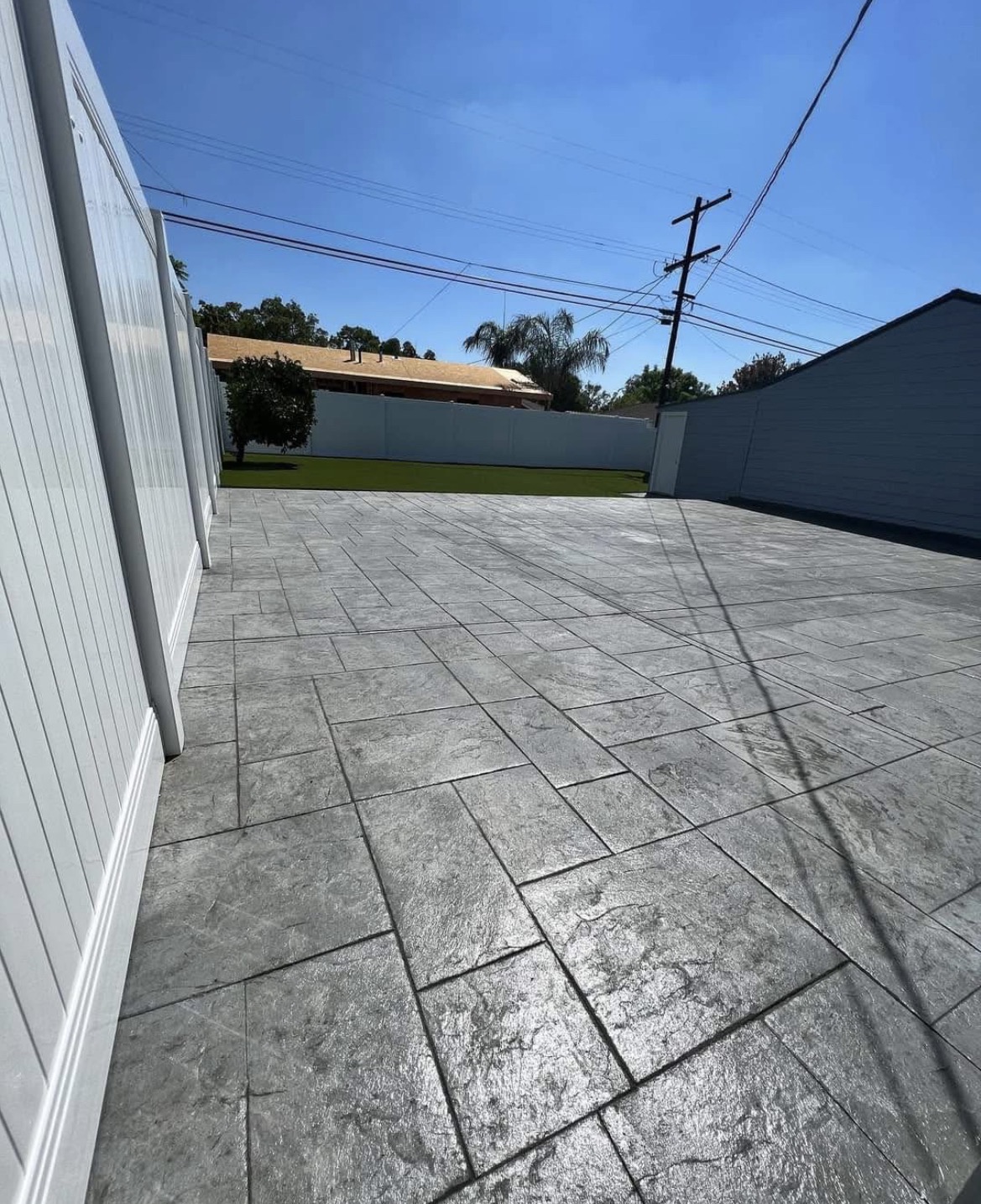 Stamped concrete